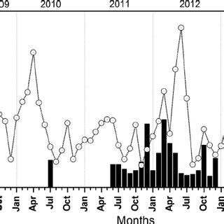 Temporal variation of the monthly mean BC mass concentration in ng m À