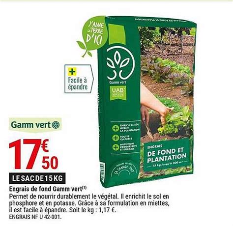 Promo Engrais De Fond Gamm Vert Chez Gamm Vert ICatalogue Fr