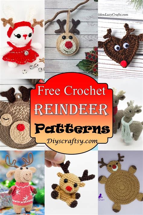 Free Crochet Reindeer Patterns Holiday Crochet Patterns Free