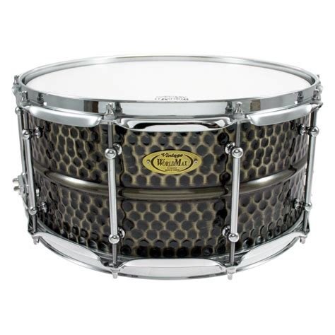 Worldmax Bkh Sh Black Dawg X Snare Drum Hammered