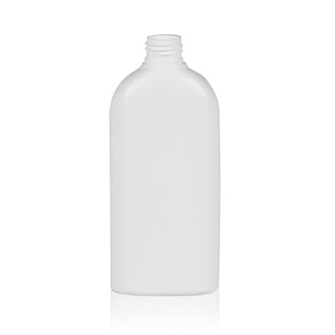 Basic Oval PE Flacons 250 Ml Ovale Blanc HDPE Flacon 2