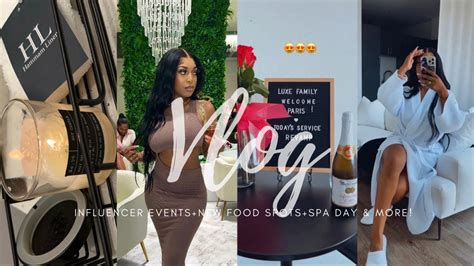 Weekly Vlog Spa Day New Restaurants Influencer Event More Youtube