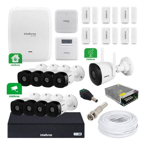 Kit Alarme Amt Sem Fio E Wifi Kit Camera Completo Intelbras