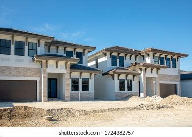 New Modern Florida Residential Houses Stock Photo 1724382757 | Shutterstock