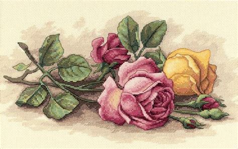 Dimensions Rose Cuttings Crossstitchworld