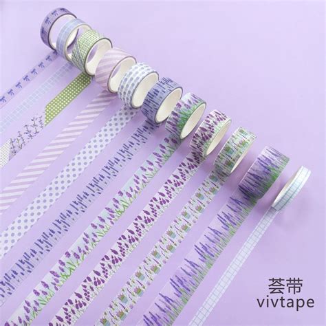 Lavender Fragrance Washi Tape Scented Masking Tape Adhesive Decorative