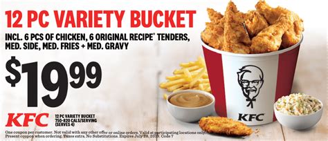 KFC Canada New Coupons: 3 pieces of Chicken & Fries for $6.69 + More ...