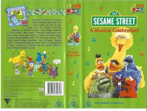 SESAME STREET A Musical Celebration! VHS 2002 ABC VINTAGE !A RARE FIND ...