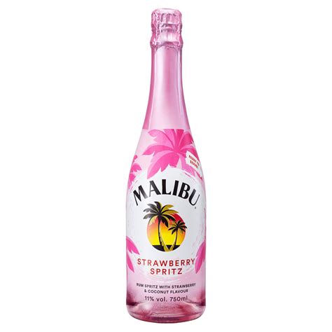 Malibu Rum Strawberry Spritz 75cl Spirits And Pre Mixed Iceland Foods