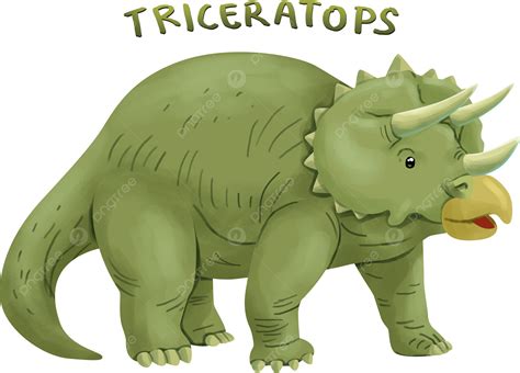 Ilustra O Do Desenho Do Dinossauro Triceratops Png Triceratops