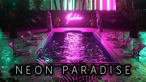 Chill Synth Synthwave Chillwave Mix Neon Paradise Royalty Free