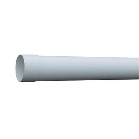 Round Rainwater Downpipe Mm X M Soe Pvc U White Rp Soe