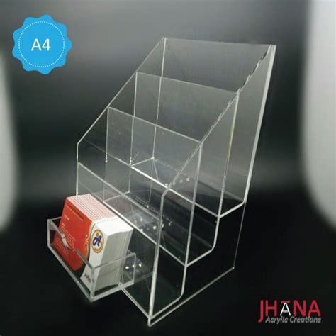 Jual Acrylic Brochure Holder A Plus Susun Tempat Brosur Akrilik