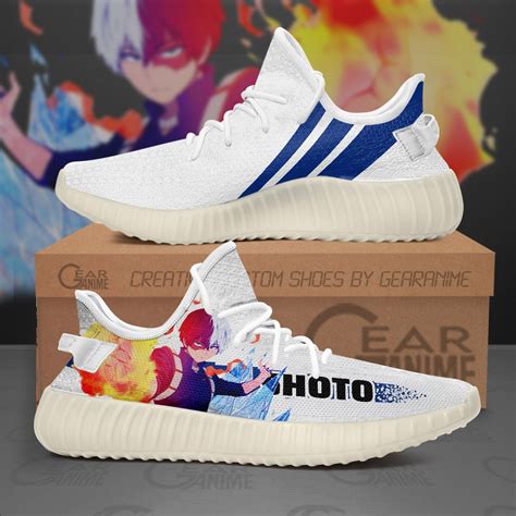 Shoto Todoroki Shoes Custom My Hero Academia Anime Shoes Homefavo