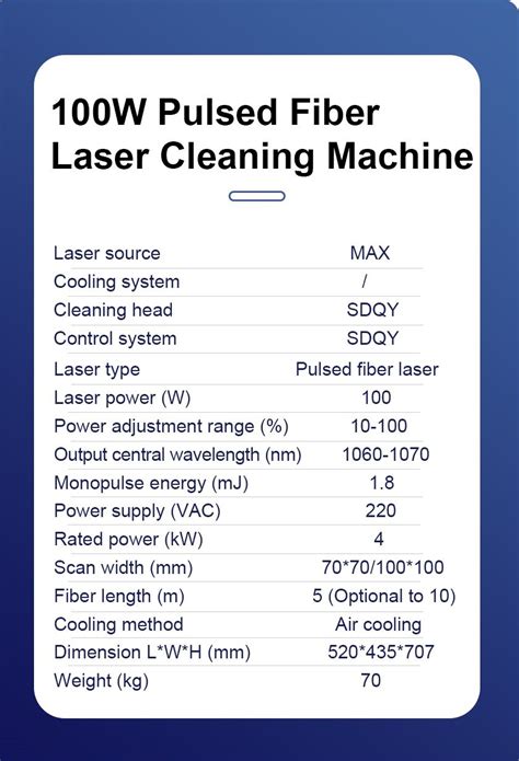 Pembekal Mesin Pembersih Laser Gentian Berdenyut W Tersuai China