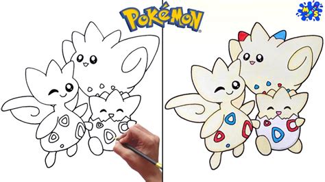 How To Draw Pokemon Evolution Togepi Togetic And Togekiss Simple