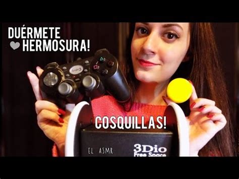 Asmr Espa Ol Du Rmete Hermosura Cosquillas Fuertes Para Ti