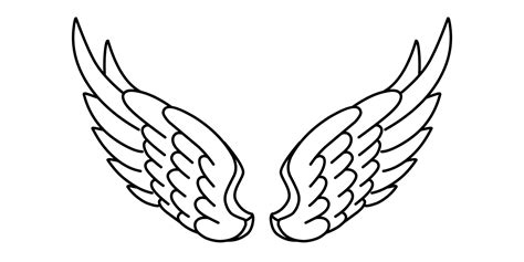 Free vector angel wings line art style 15737103 Vector Art at Vecteezy