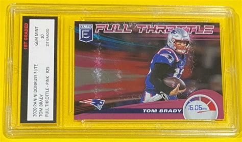 2020 Panini Donruss Elite Full Throttle Pink 25 Tom Brady For Sale