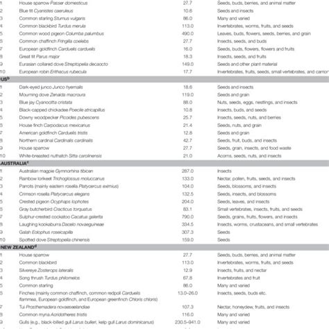 | Examples of bird species feeding on food supplements in city gardens... | Download Scientific ...