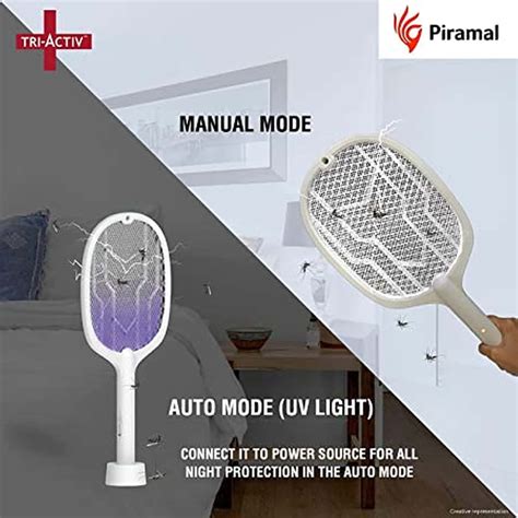 Buy TRI ACTIV MOSQUITO RACKET 2 IN 1 DUAL MODE RECHARGABLE BAT ZAPPER