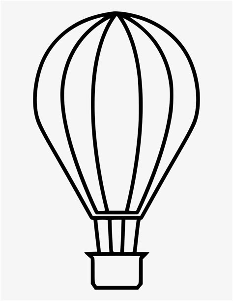 Hot Air Balloon Line Drawing Free Download On Clipartmag