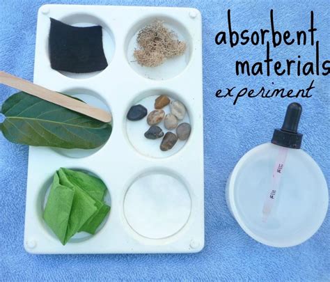 Science For Kids Playing With Absorbent Materials Confidence Meets