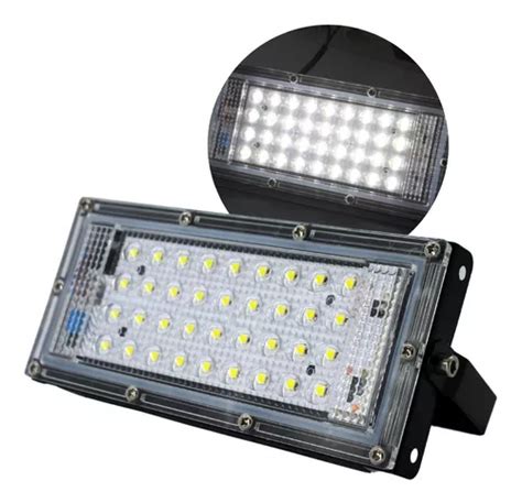 Reflector Led De 20w Para Exteriores Luz Blanca Ip66 200w