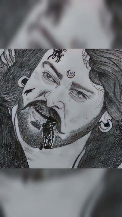 Bahubali Actor Prabhas Pencil Sketch Youtube