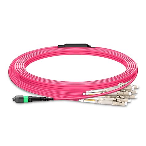 10m 33ft Mtp® Harness Mtp® 16 Apc Female To 8 Lc Upc Duplex 16 Fibers Multimode Om4