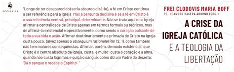 A crise da Igreja Católica e a Teologia da Libertação Amazon br