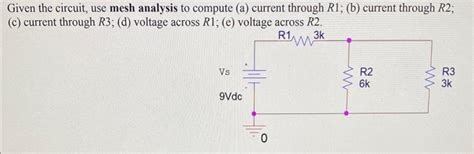 Solved Given the series circuit, compute (a) current I | Chegg.com