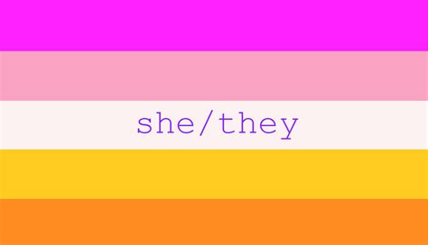 she/they female flag by lilcatXD on DeviantArt