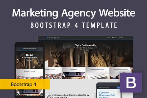 Responsive Marketing Agency Website Template Bootstrap