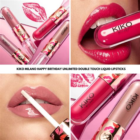 Kiko Milano Happy Birthday Unlimited Double Touch Liquid Lipsticks