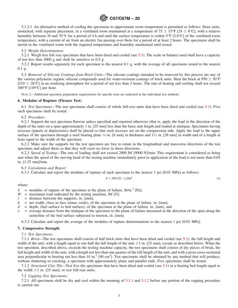 Astm C C M Standard Test Methods For Sampling And Testing Brick