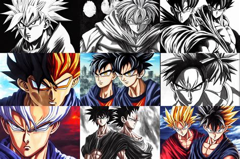 Portrait Saitama With Goku Hair Yusuke Murata And Stable Diffusion