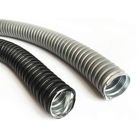 Galvanized Iron Black Silver Pvc Coated Gi Flexible Conduit Outer