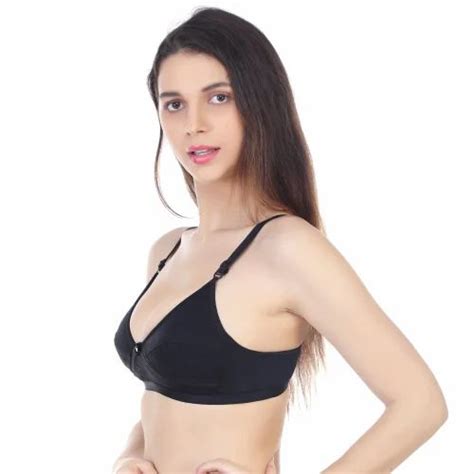 Non Padded Ladies Black Plain Cotton Bra Size 32b At Rs 60 Piece In Delhi