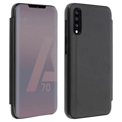 Funda Efecto Espejo Samsung Galaxy A70 Tapa Translúcida F Soporte