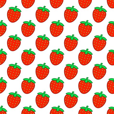 Cartoon Strawberries Wallpaper