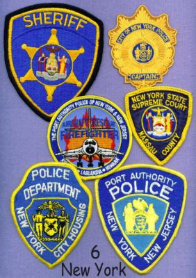 NEW YORK CITY + STATE POLICE PATCH COLLECTION ~Lot of 6 patches -- Antique Price Guide Details Page