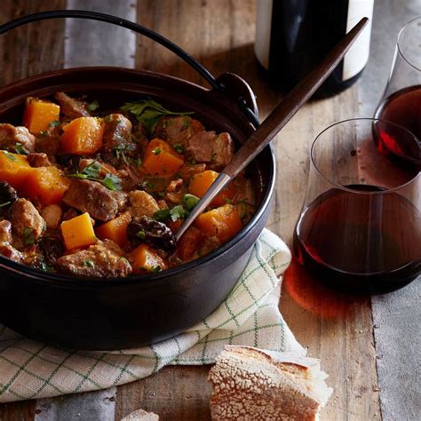 Braised Pork Shoulder With Butternut Squash And Prunes Discover California Wines