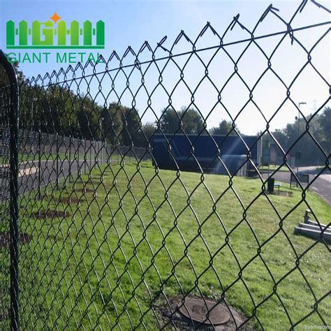 Harga Pagar Dawai Hijau Pvc Coated Chain Link Fencing Security