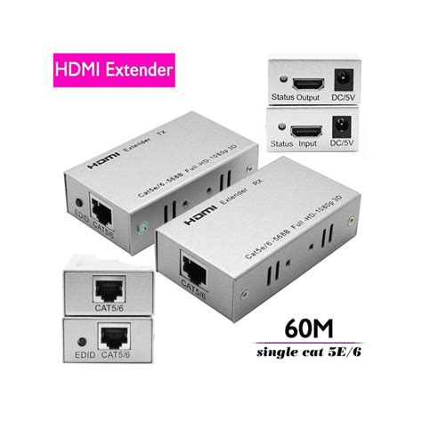 Extensor Hdmi A Traves De Cable Rj Utp