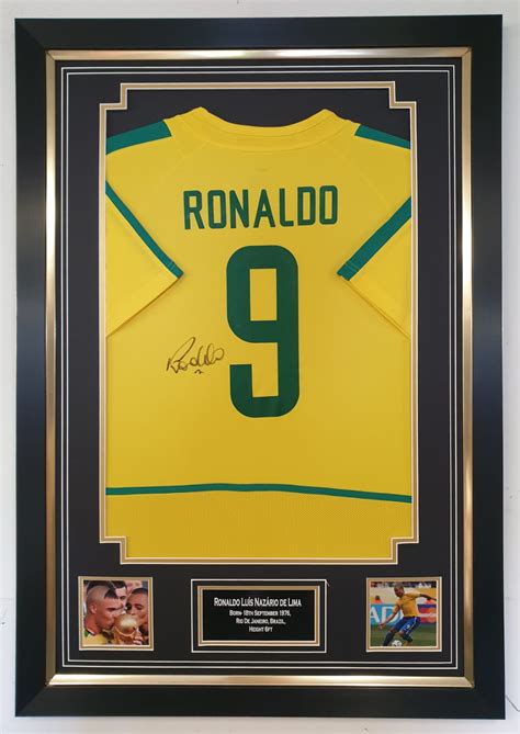 Ronaldo Signed Brazil Shirt Framed – Experience Epic