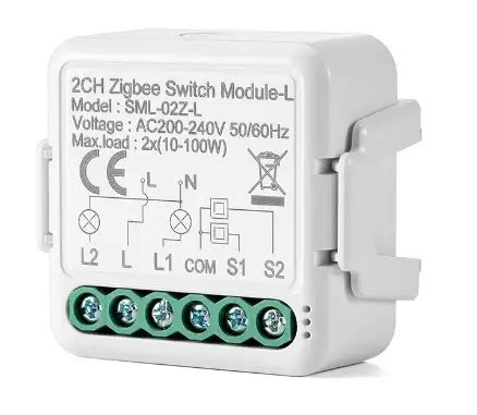 IFREEQ SML-02Z-L 2CH Zigbee Switch Module L Instruction Manual
