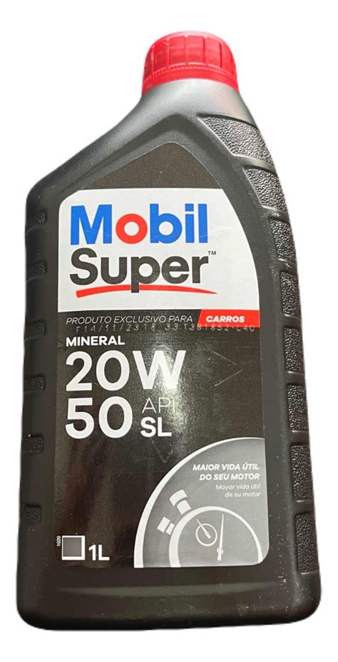 Óleo Mobil Super 20w50 Mineral API SL 1 Litro