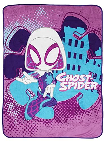 Marvel Spidey And His Amazing Friends Ghost Spider Gwen Throw Blanket