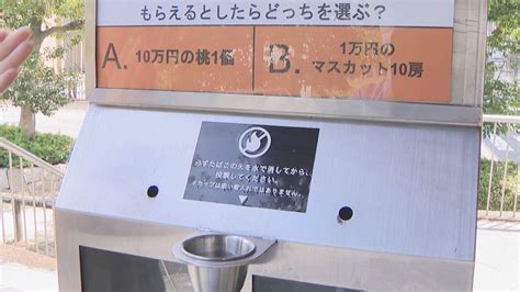 たばこのポイ捨て減へ 高校生が「投票式の吸い殻入れ」を設置 岡山市 Ksbニュース Ksb瀬戸内海放送